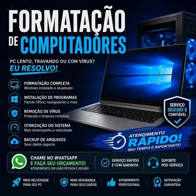 Tecnico de Informatica c/ atendimento a DOMICILIO.