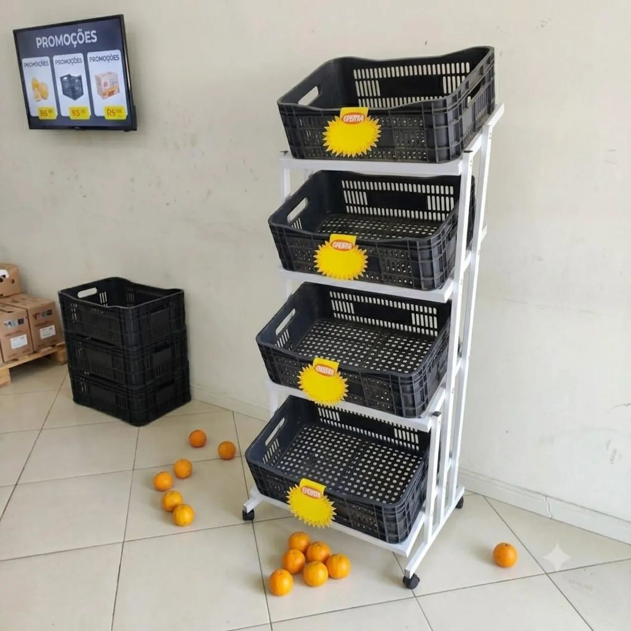 Expositores de frutas 12, 8 e 4 cestos.  - Foto 4