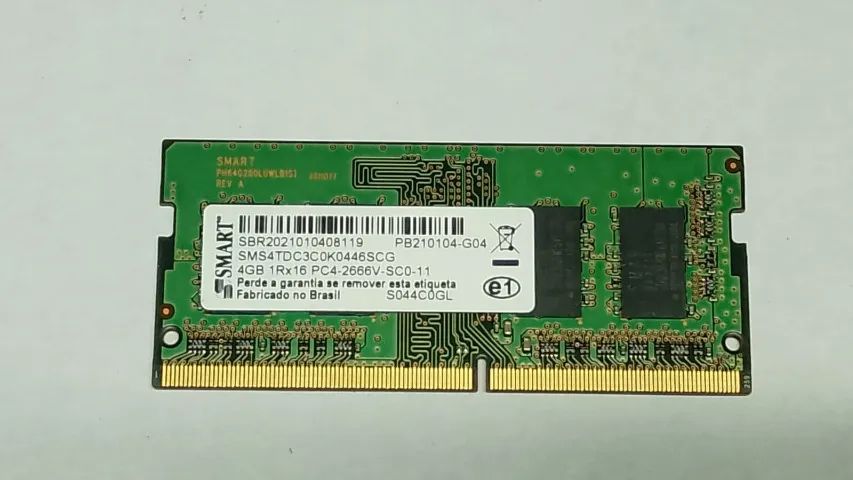 Memória DDR4 4Gb notebook