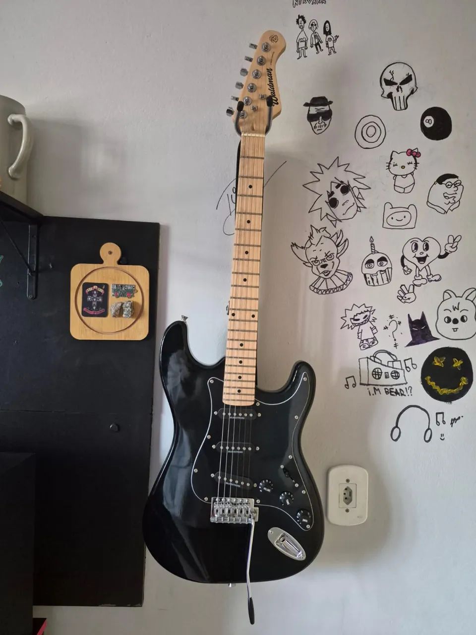 Guitarra Waldman ST-311X bbk 5 meses de uso - Foto 3
