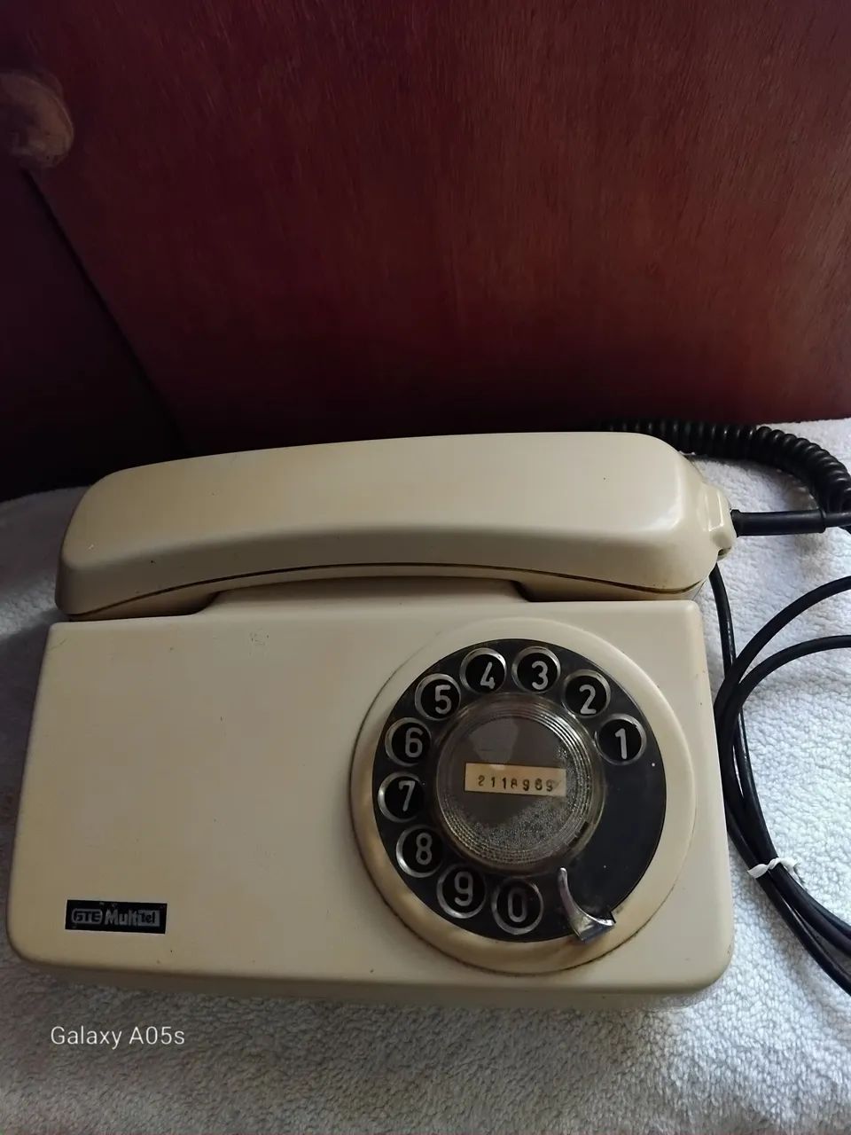 Telefone de disco antigo telebras