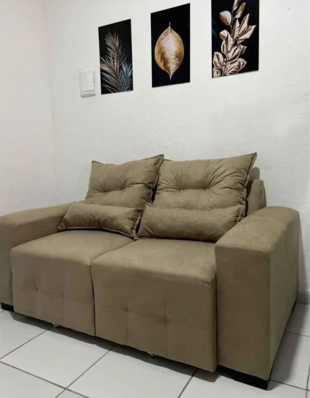 PROMOÇÃO SOFÁ RETRÁTIL 2 LUGARES DIRETO DA FABRICA  - Foto 2