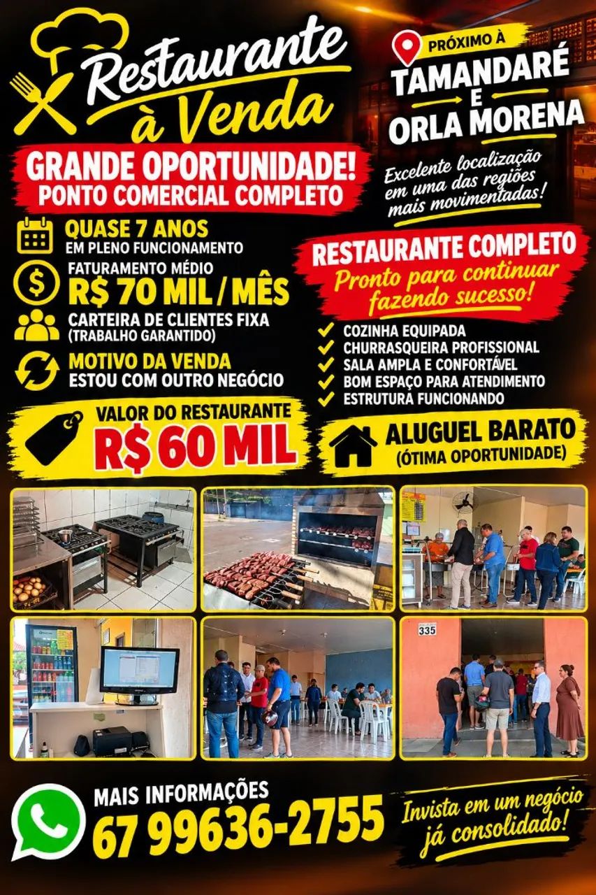 Vendo Restaurante na vila Planalto 