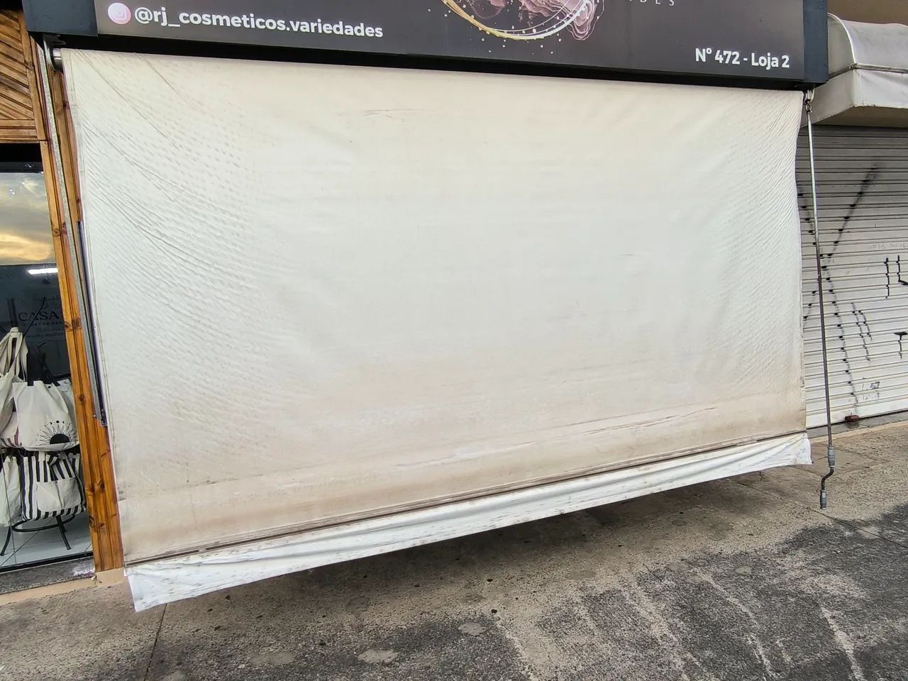 Toldo cortina 4 MTS comprimento