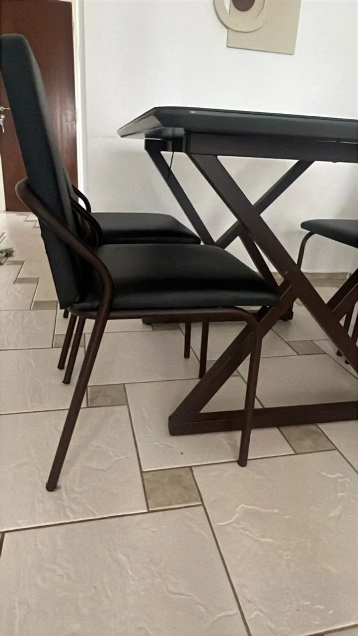 Conjunto de mesa de jantar 4 lugares  - Foto 2
