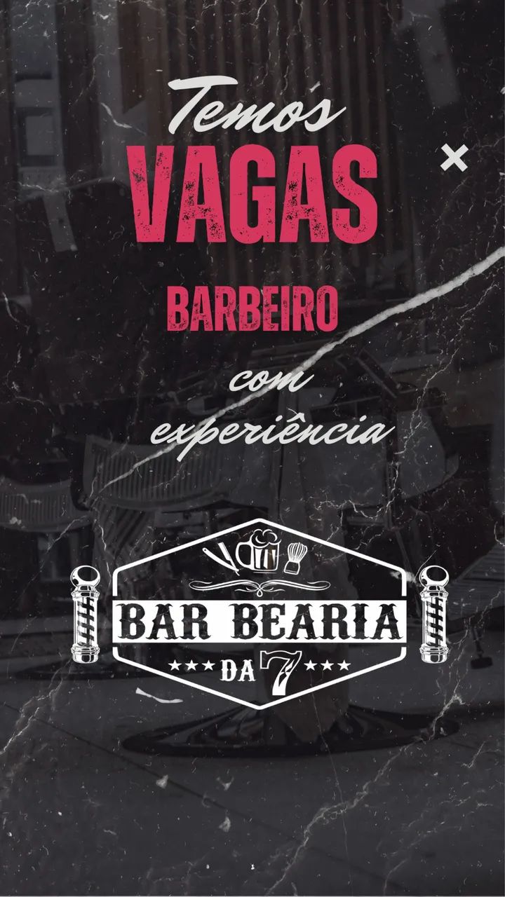Contrata-se barbeiro 