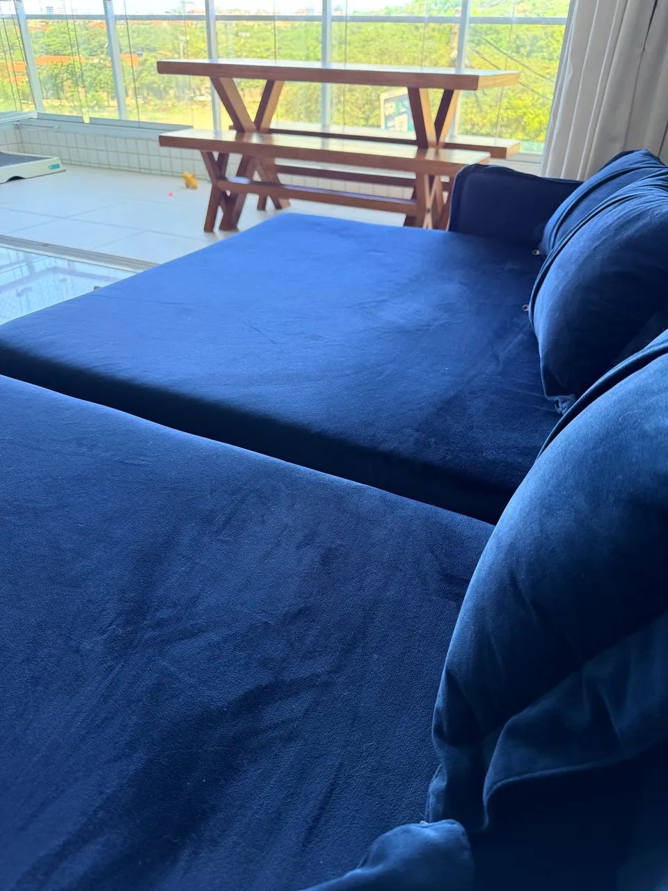 Sofá retrátil moderno e de ótima qualidade. - Foto 5