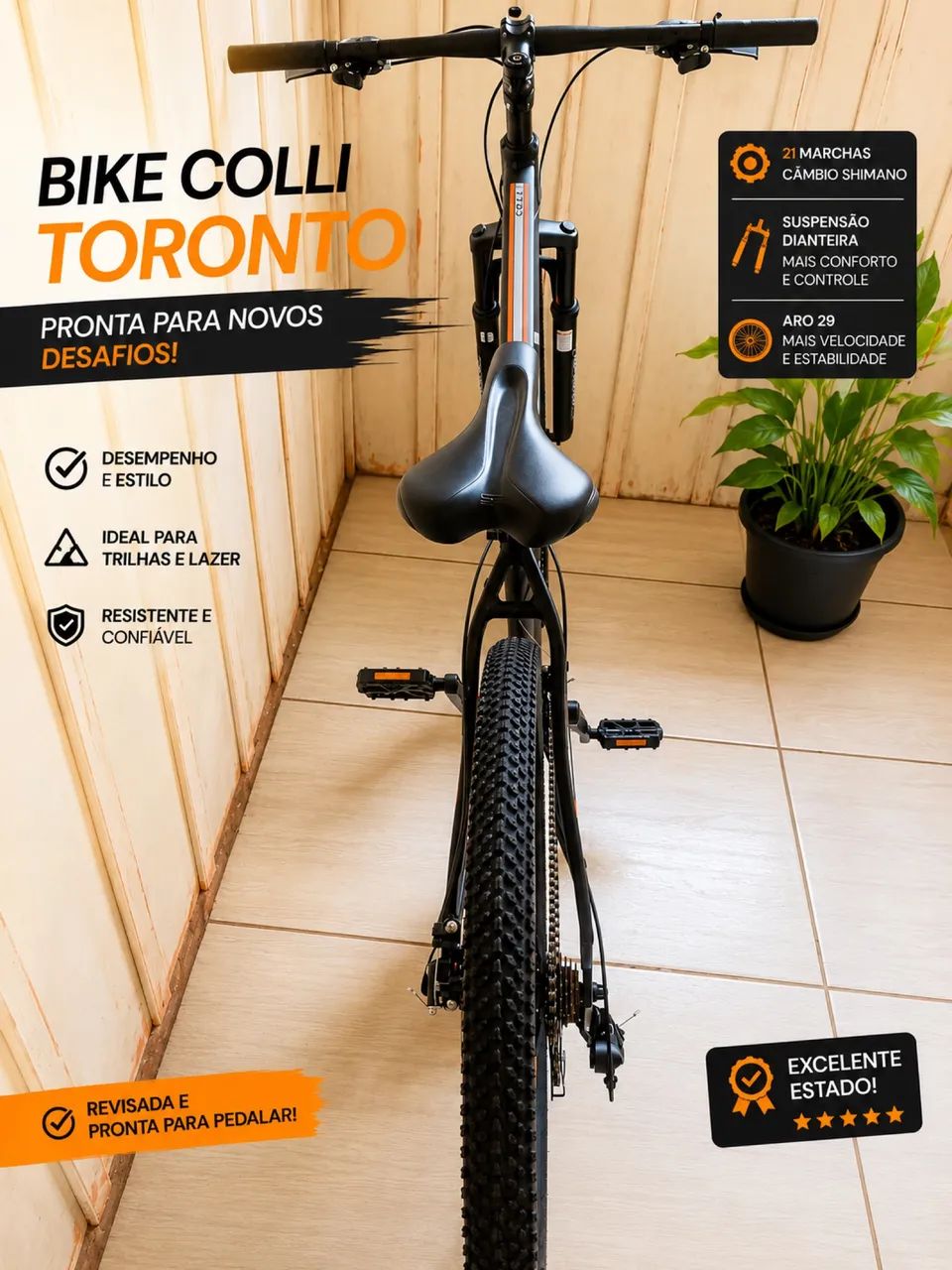 Bicicleta aro 29 alumínio  - Foto 2