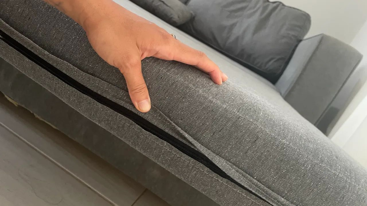 Sofá cama em linho - Foto 4