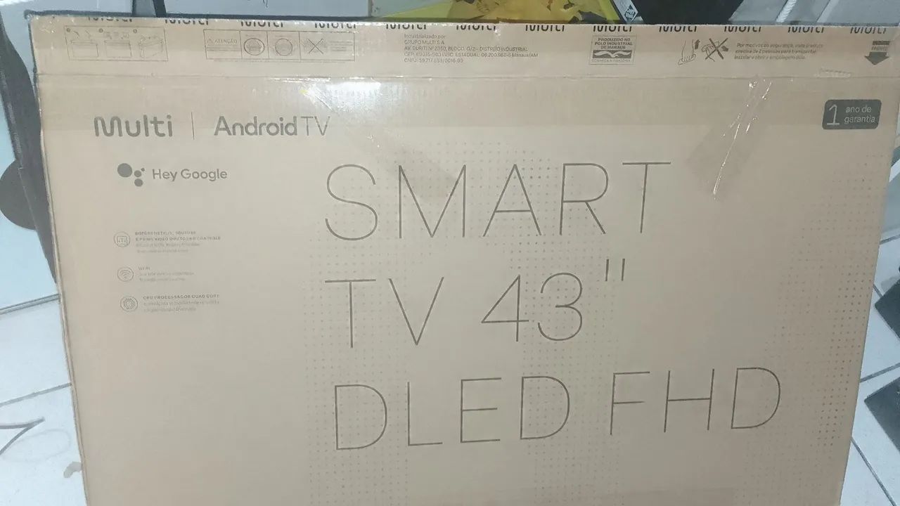 Tv multi 43 polegadas nova com nota fiscal.. - Foto 2