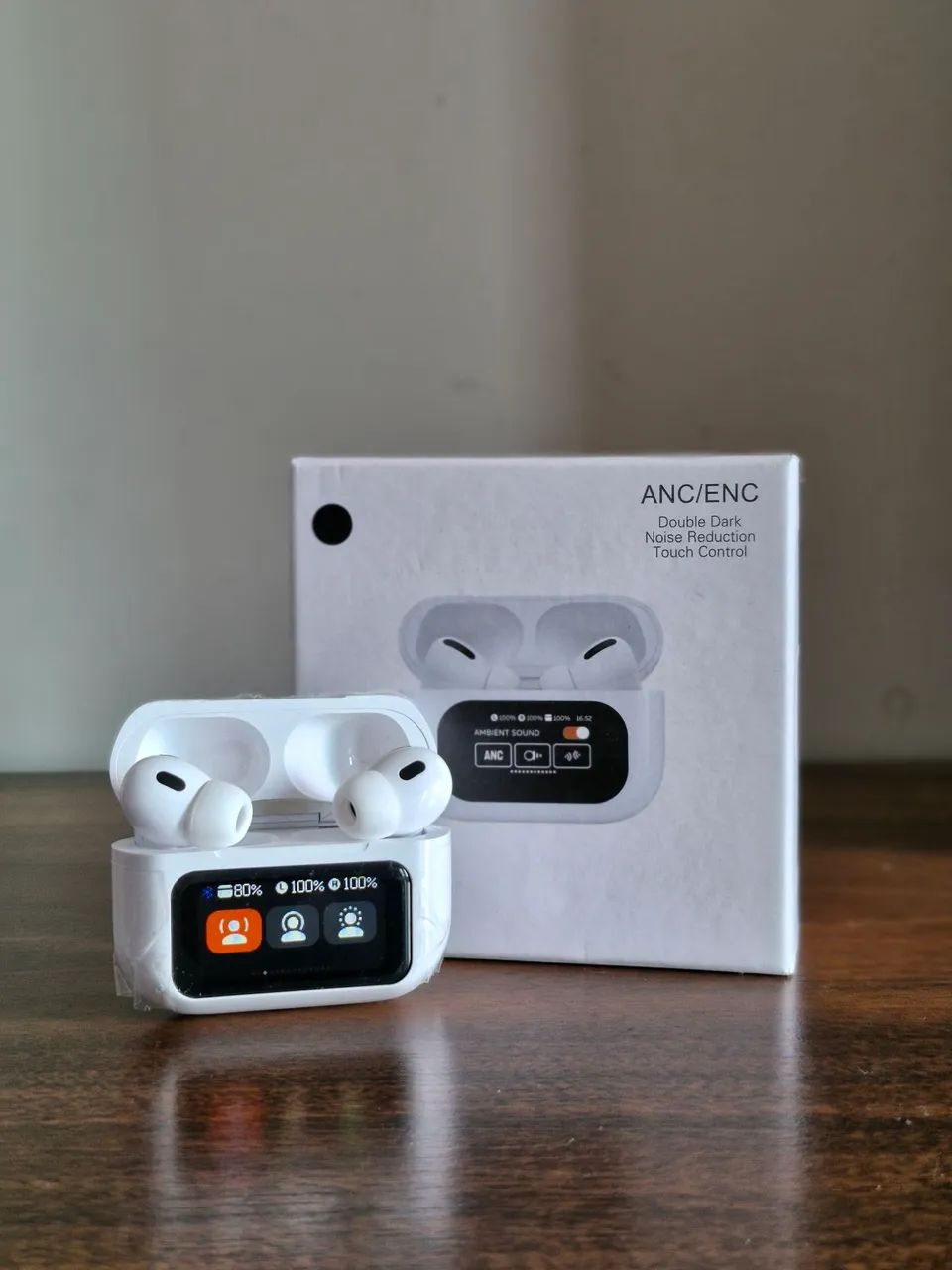 Fone Bluetooth ANC com Tela Touch - Novo