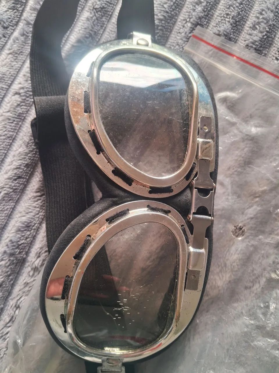 Óculos retro de segurança para moto