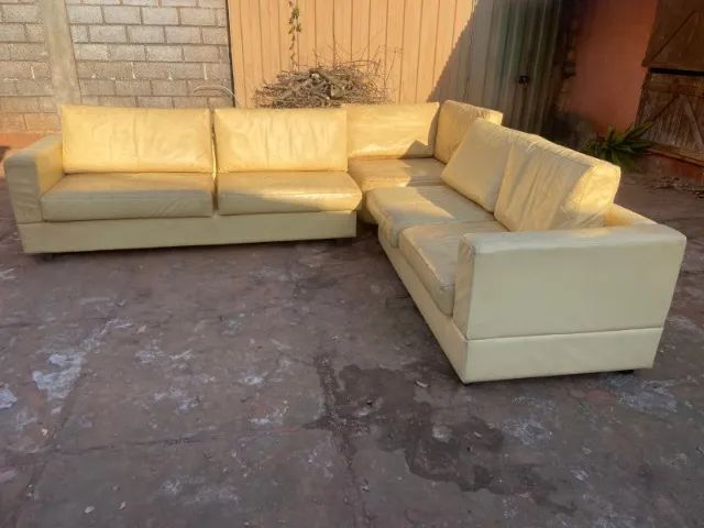 Sofá de couro modulado com chaise, 5 lugares, Prodomo Design - Foto 2