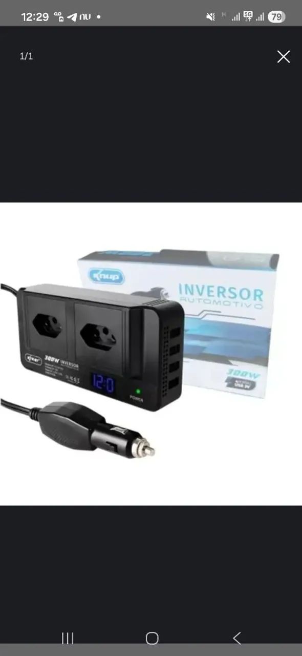 Inversor veicular 300W 