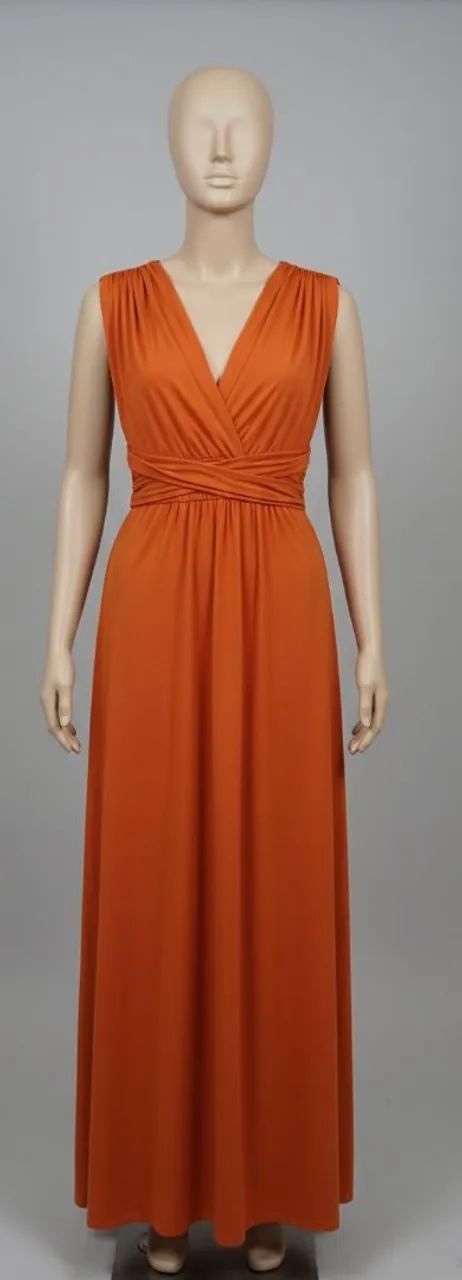 Vestido multiforma laranja 