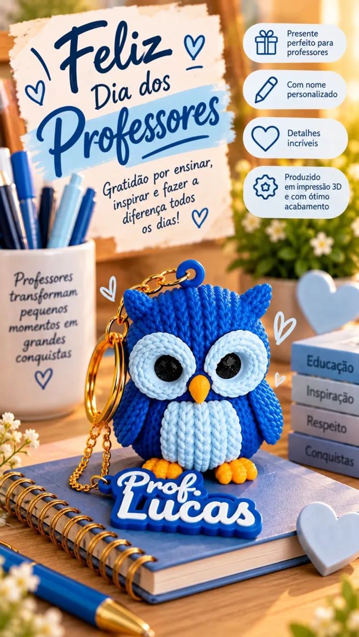 Chaveiro personalizado - Dia dos professores - Foto 2