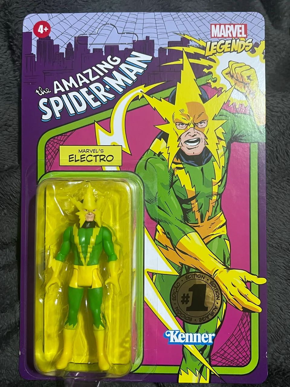 Figura Electro da Marvel retrô 3.75 SpiderMan 