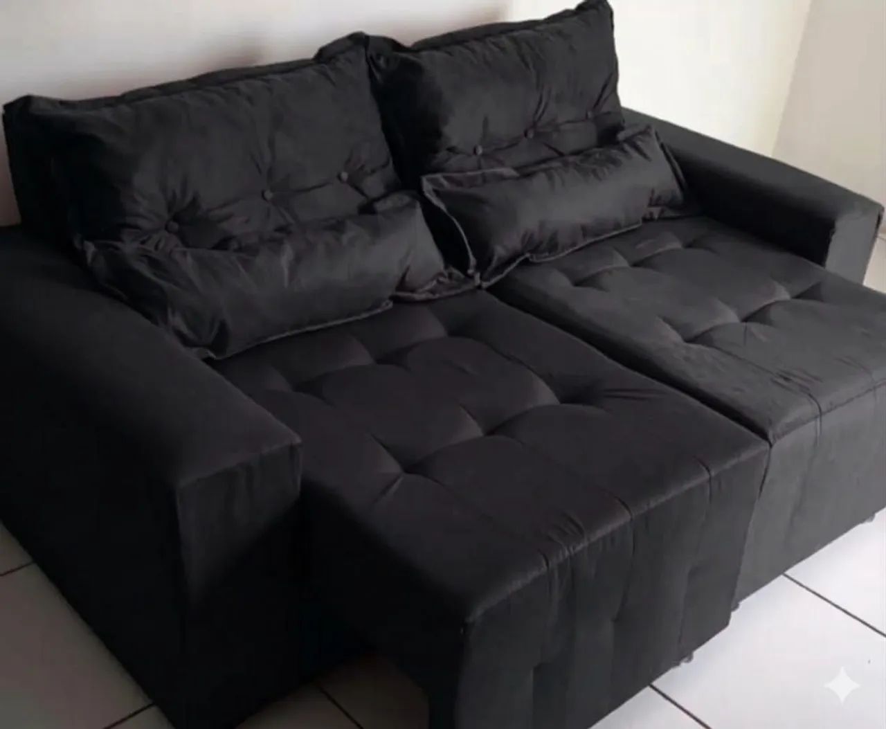 Sofá retrátil 2 lugares Munique com frete gratis  - Foto 3