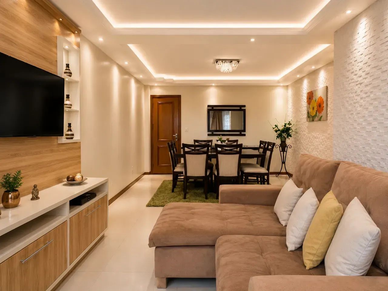 Apartamento com 3 Dormitórios + 2 banheiros sociais e 119 m² em Campinas