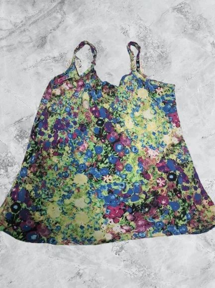 blusa regata floral com renda - Foto 2