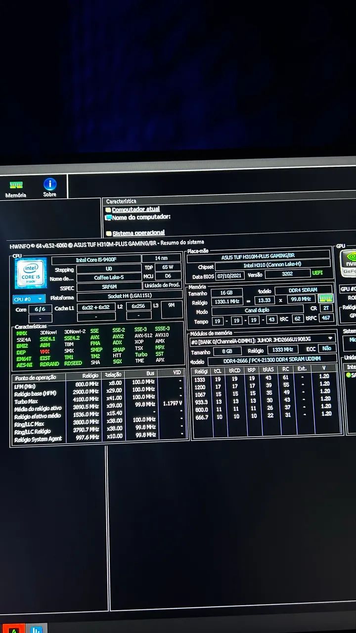 KIT UPGRADE ?Asus H310M-PLUS GAMIMG/BR & Intel Core I5-9400F? - Foto 4