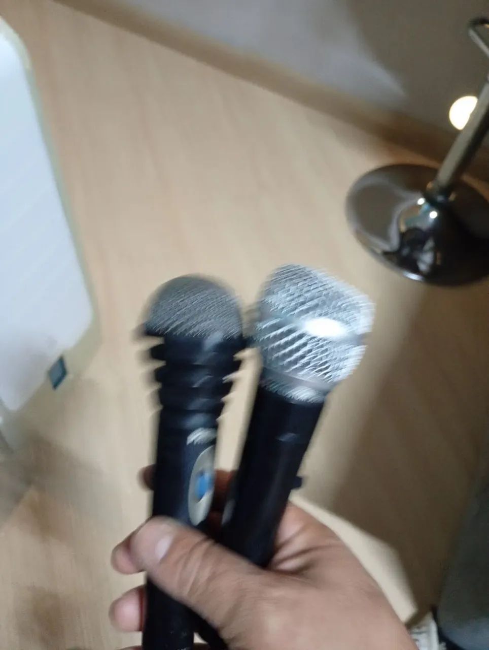 Microfone Philips com fio  outro profissional CSMC 150  - Foto 4