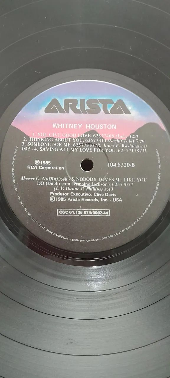 Lp Whitney Houston 1985 (primeiro álbum) - Foto 5