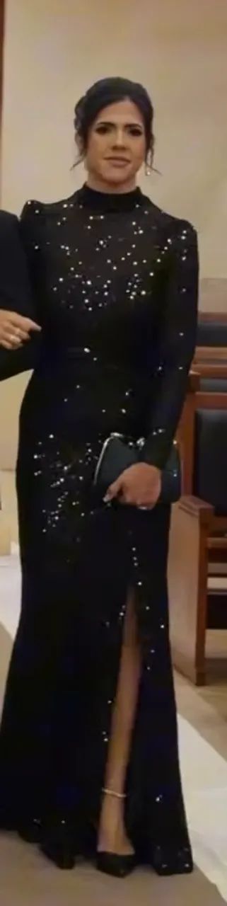 Vestido preto paete 38 - Foto 2