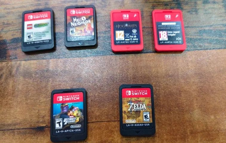 Jogos Nintendo switch 1 e 2 cada um tem um valor diferente