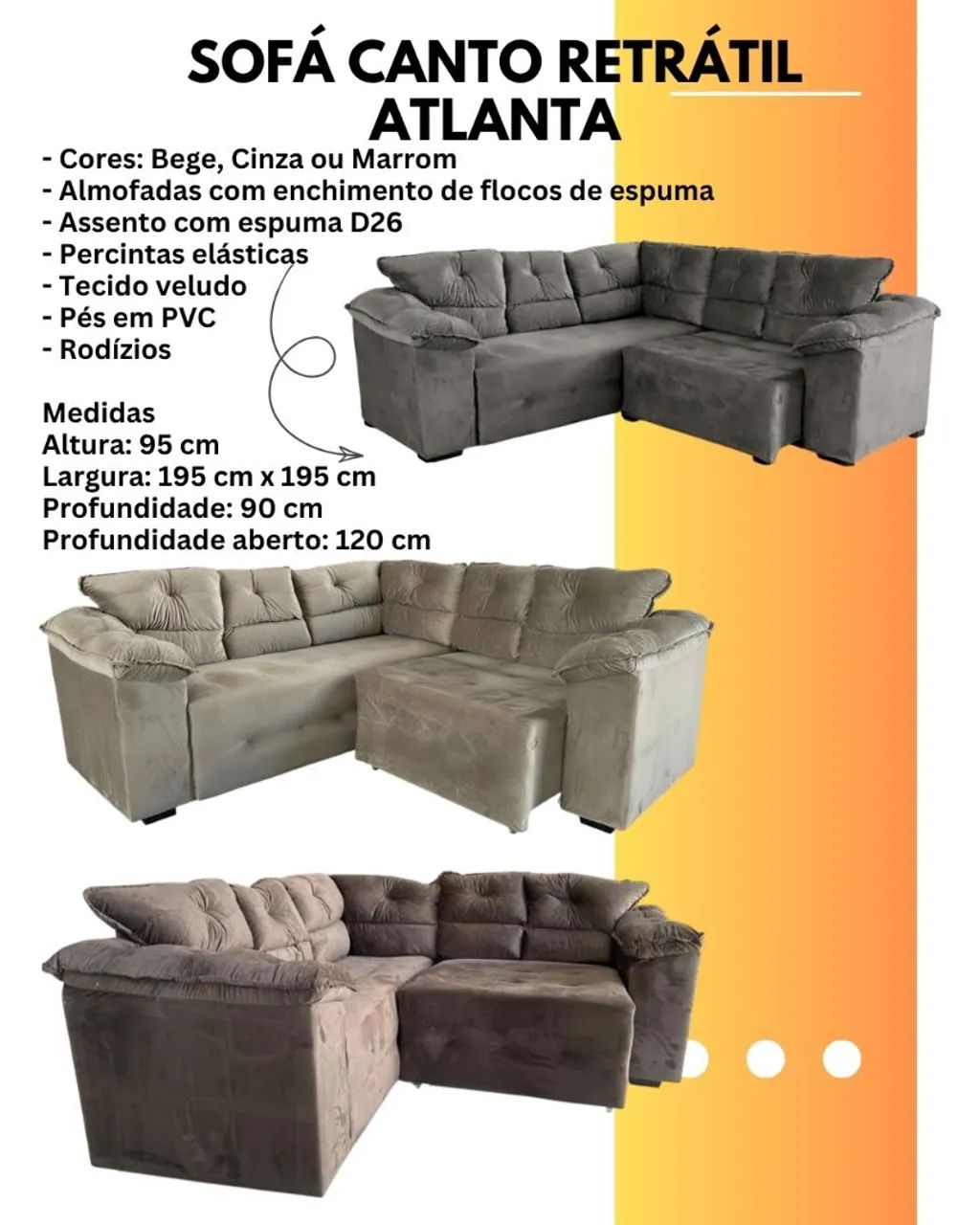 Sofá de canto 