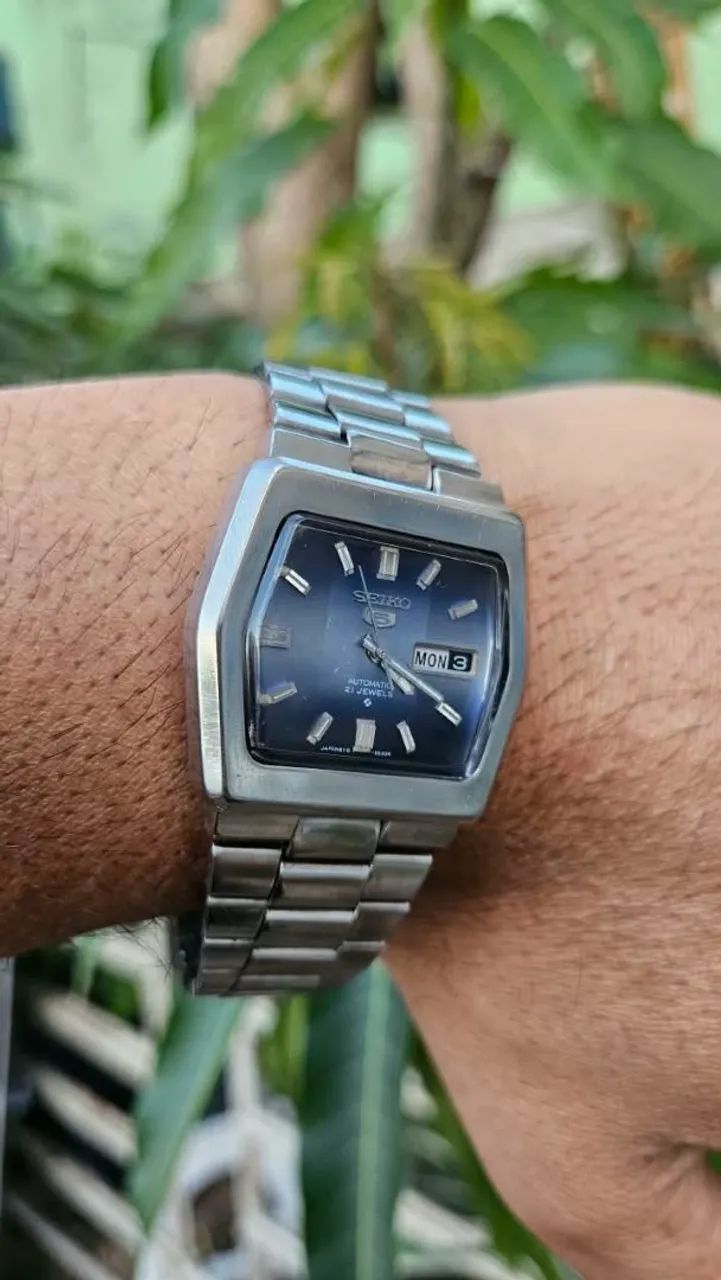 Relógio Seiko tv fundo azul automático (Revisado) - Foto 2
