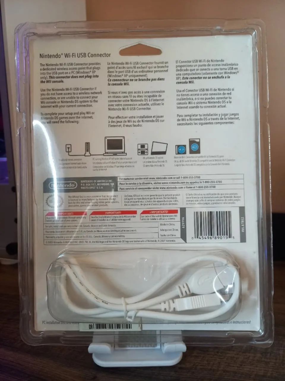 Nintendo Wi-Fi USB Connector (Nintendo DS / Wii) LACRADO - Original - Foto 2