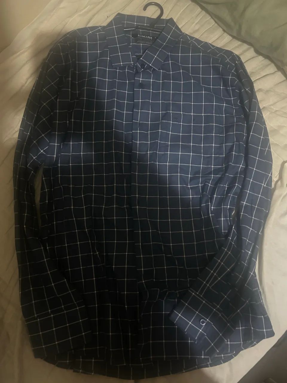 camisa manga longa, blinclass. em algodão egípcio. Nova. - Foto 3