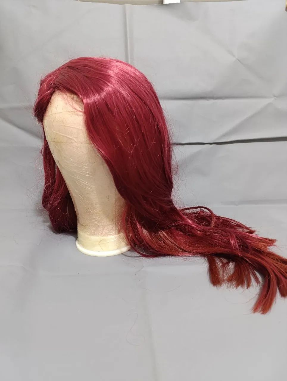 Peruca Wig Vermelha Ondulada - Foto 3