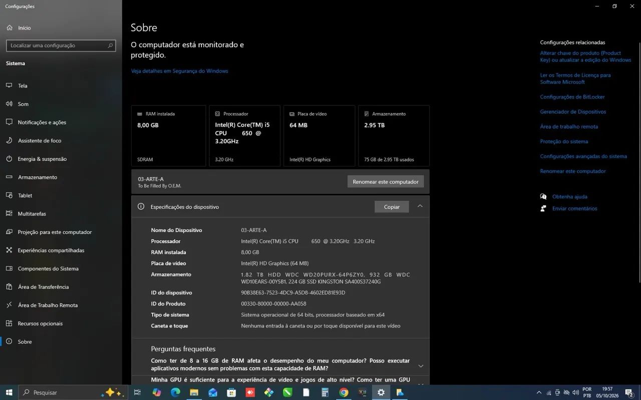 Computador i5 500 pra ir logo - Foto 2