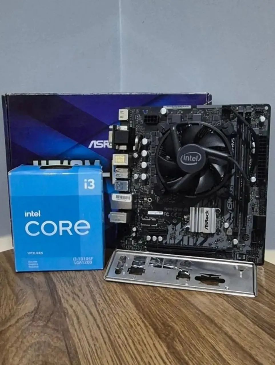 Kit upgrade Core i3-10105f + Asrock H510M-HVS R2.0 - Na Caixa