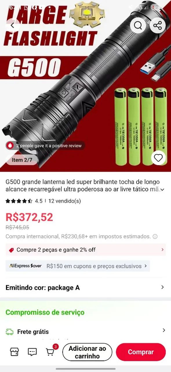 Lanterna g500 