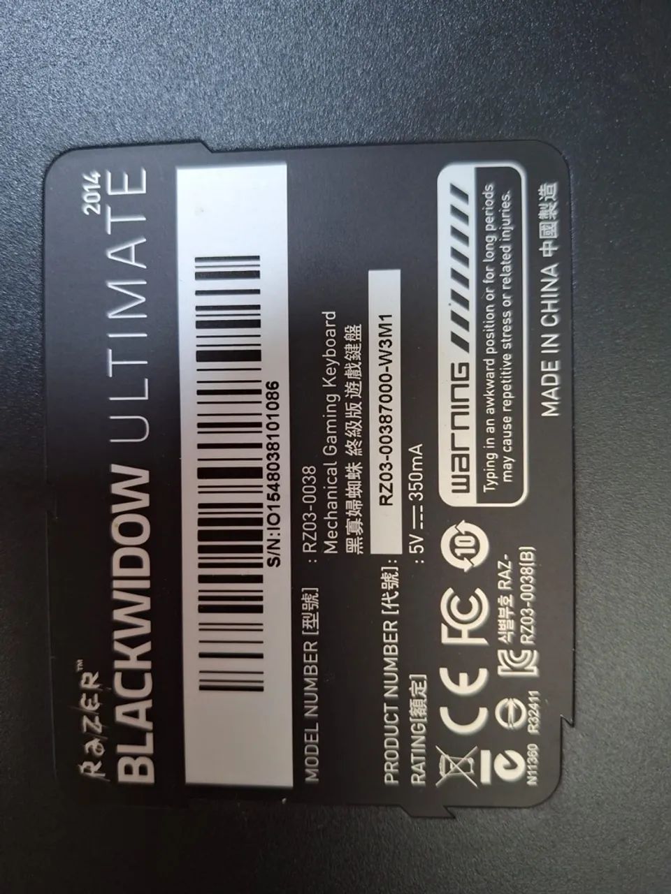Razer Teclado BlackWidow ULTIMATE - Foto 4