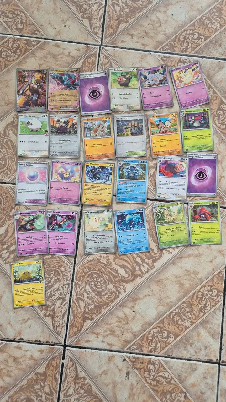 25 cartas pokemon a venda