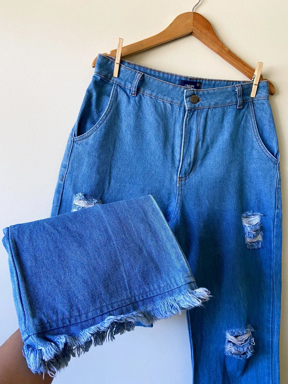 Calça jeans wide leg - Unupi - Foto 2