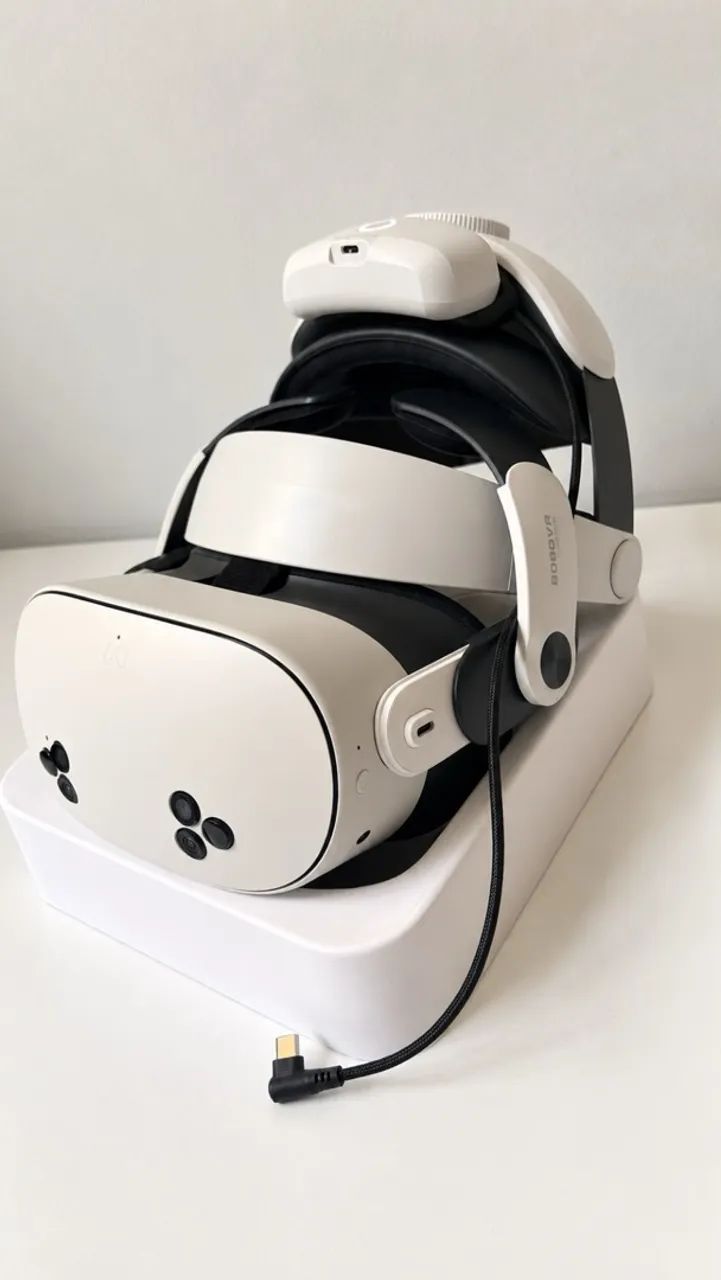 Meta Quest 3s com bobovr m3 pro com bateria extra - Foto 2