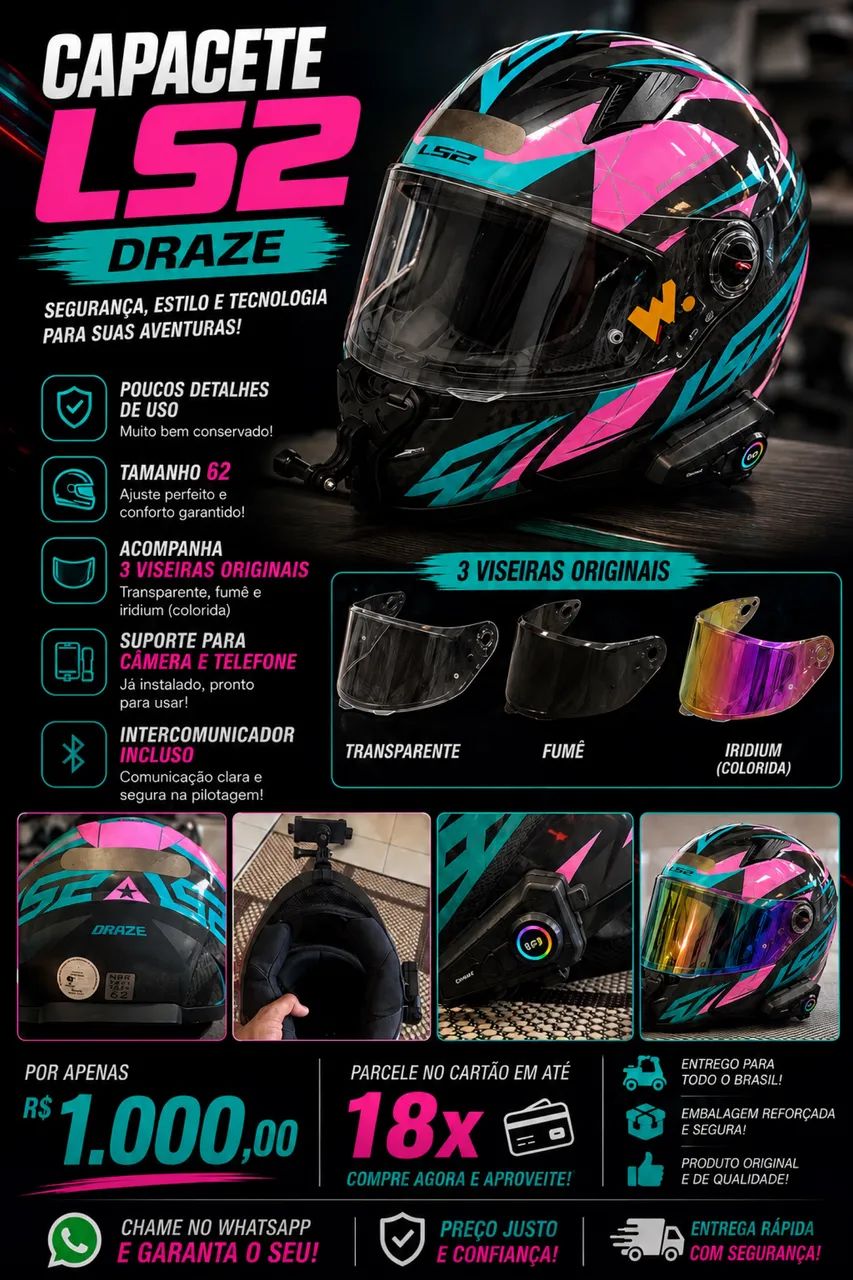 Capacete Draze LS2 - Foto 4