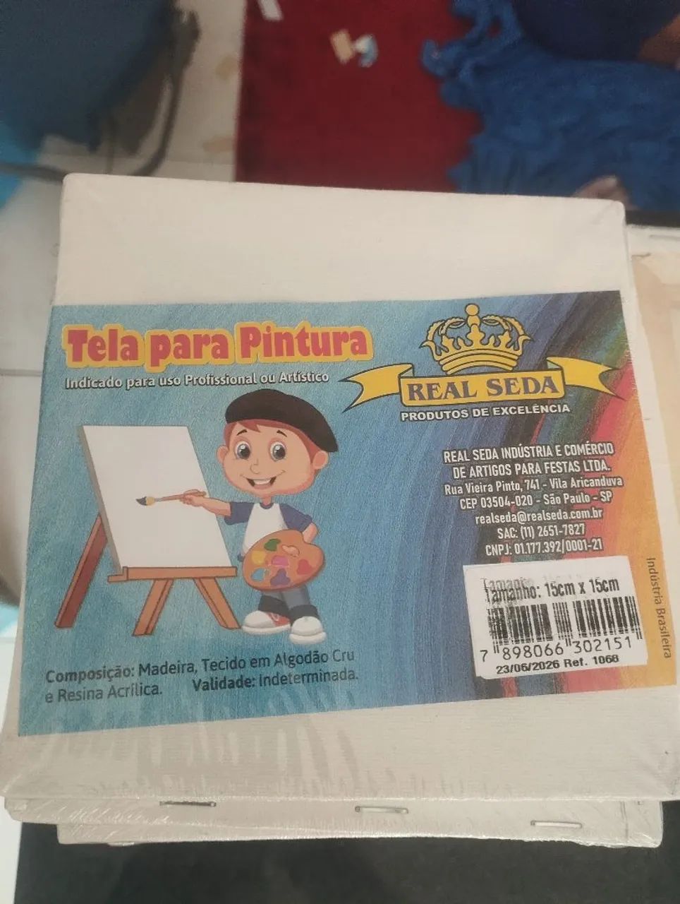 Tela de pintura 15x15 
