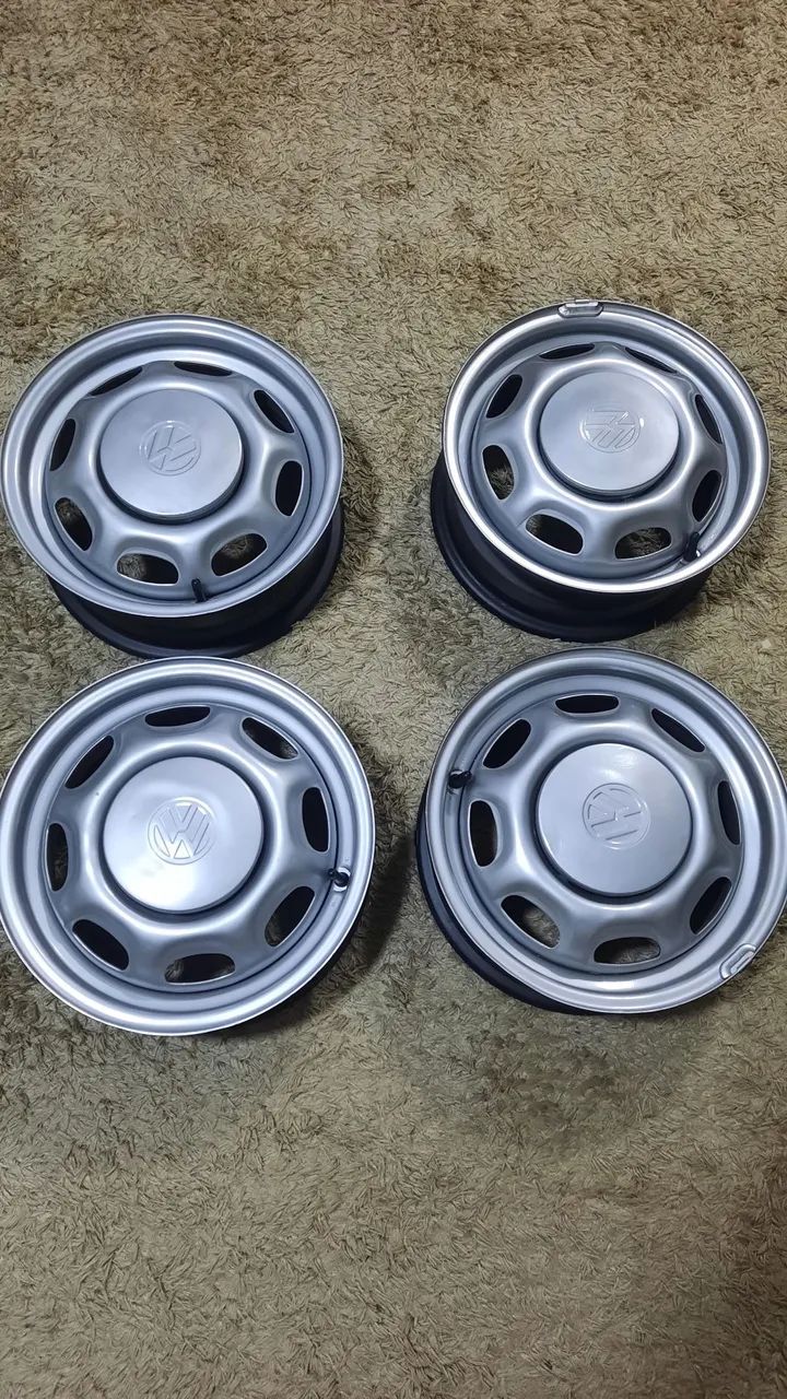 Rodas Vw G1 aro 13 originais linha Quadrado Gol, Voyage, Parati , Saveiro - Seminovas