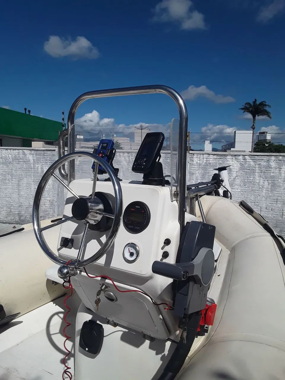 Bote inflável Sail Master motor yamaha 40hp 4t motor autobot gps - Foto 2
