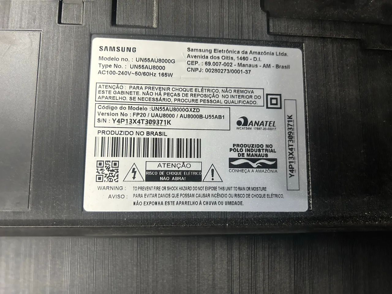 Smart TV Samsung 55? polegadas crystal ( com defeito ) 