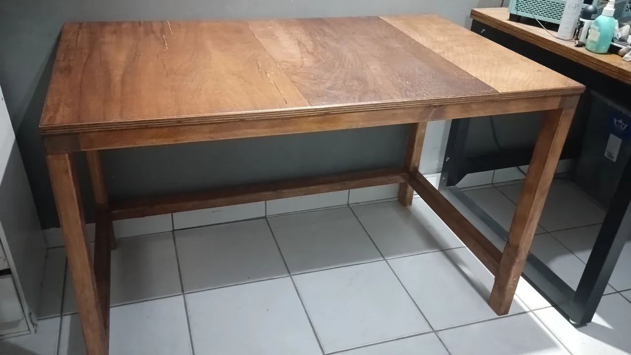 Mesa Rustica escrivaninha estilo industrial totalmente de madeira! Nova!