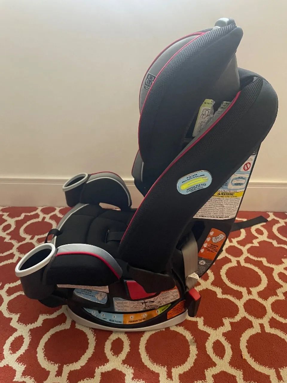 Cadeirinha infantil para carro Graco 4Ever All-in-1 Cougar vermelho - Foto 4