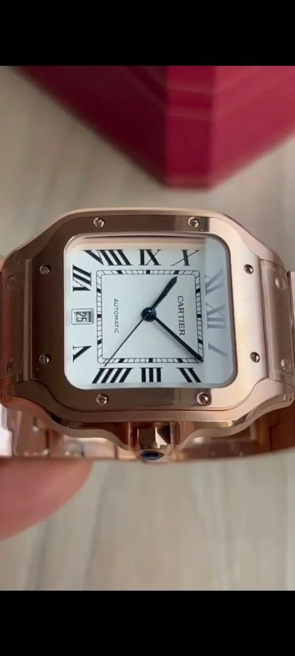 CARTIER SANTOS/ LARGE MODEL ROSE/ 40 MM/ S.C - Foto 3