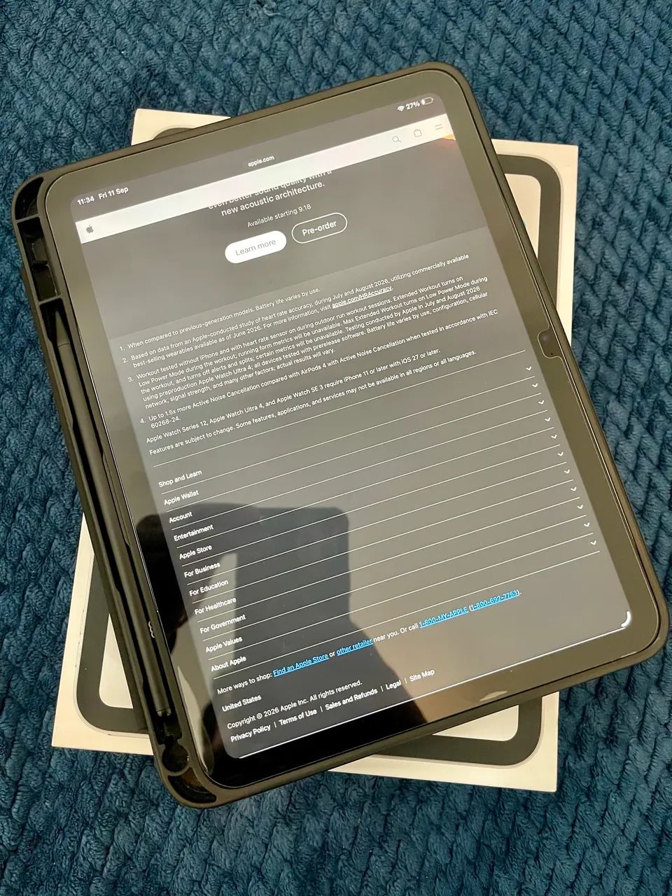 Apple Ipad A16 128GB + Case + Caneta  - Foto 2